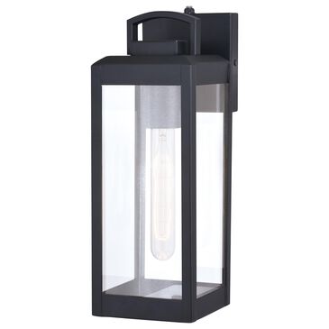 Vaxcel Kinzie 14.25" 1-Light Outdoor Wall Sconce in Textured Black, , large