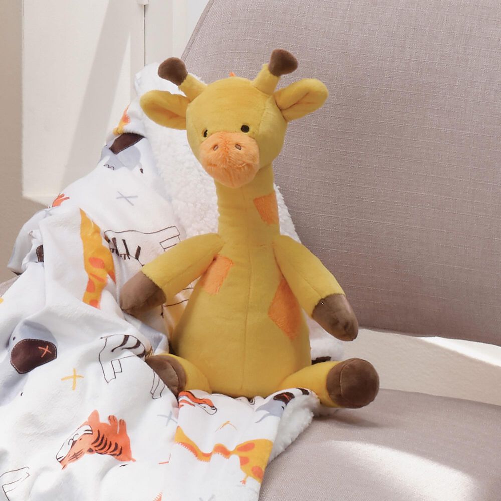 Lambs &amp; Ivy Lollipop Jungle Butterscotch Giraffe Stuffed Plush Toy in Gold, Dusty Orange and Brown, , large