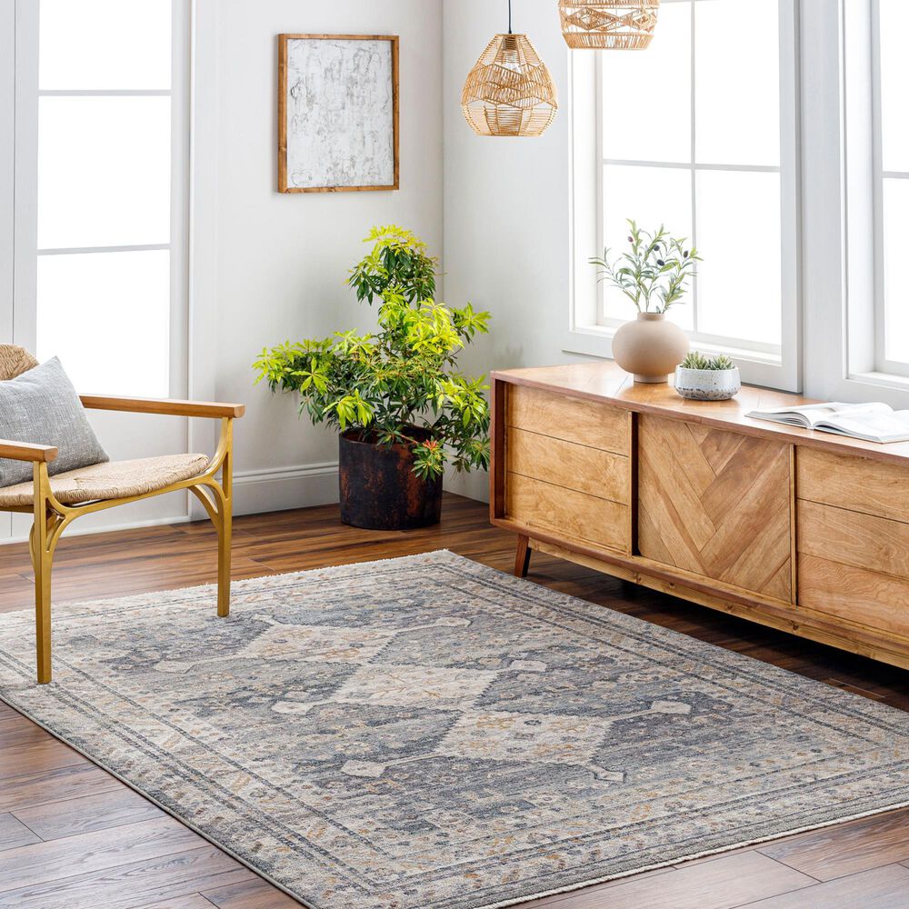 Surya Aida 2&#39;7&quot; x 4&#39;11&quot; Medium Gray, Gray, Beige, Charcoal and Tan Area Rug, , large