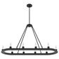 Hunter Saddlewood 10-Light Chandelier in Natural Iron, , large