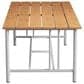 Sunwell Garden Patio Rectangular Coffee Table in Natural and White, , large