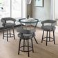 Blue River Naomi and Lorin 4-Piece Counter Height Dining Set in Matte Black, , large