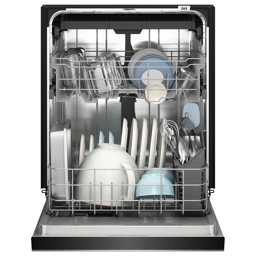 KitchenAid 24&quot; Third Level Utensil Rack Dishwasher with 30+ Total Wash Jets and Pocket Handle in Black, , large