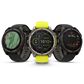 Garmin Fenix 8 Sapphire AMOLED Smartwatch 43mm Carbon Gray DLC Titanium Case with Black and Pebble Gray Silicone Band, , large