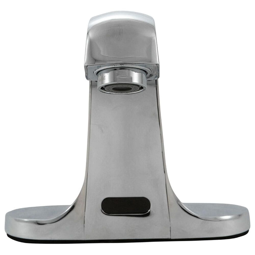MS International Touch-Less Infrared Sensor Low-Arc Spout Bathroom Faucet in Chrome, , large