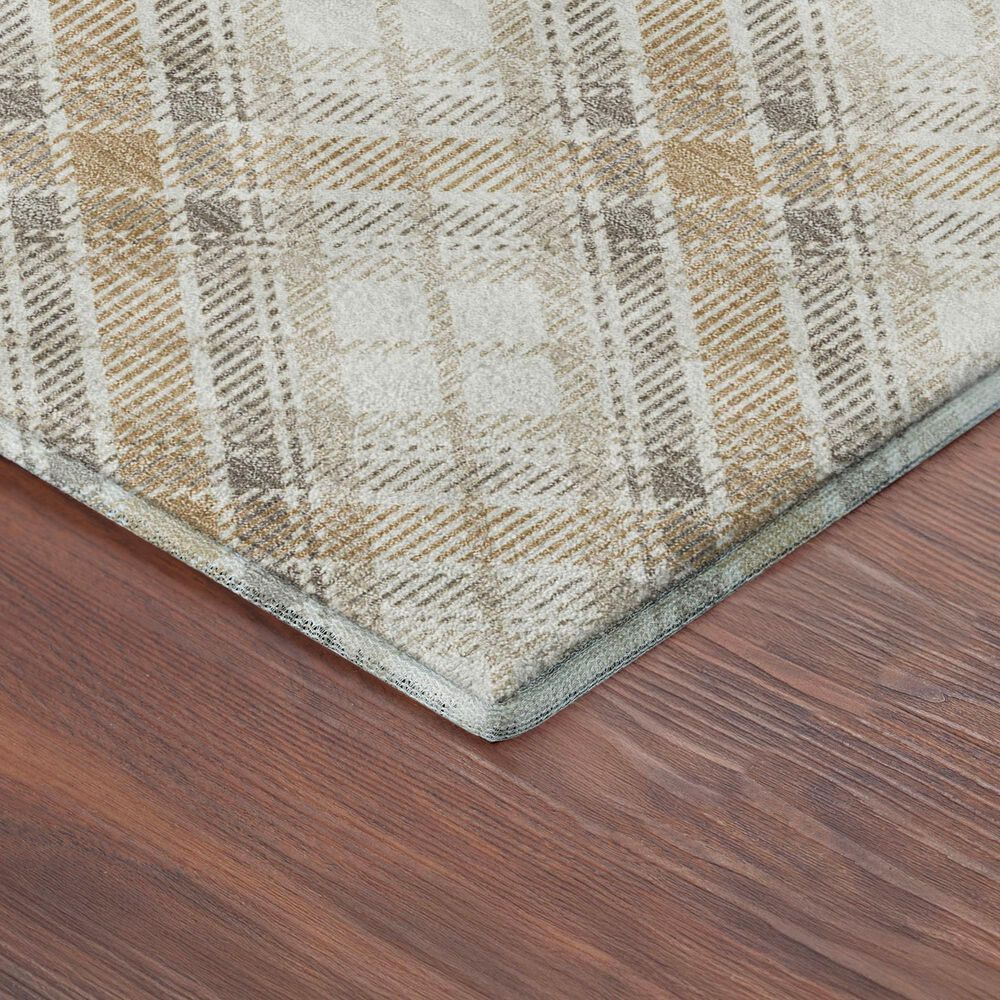 Dalyn Rug Company Soft Essentials Plaid Ivory 9' x 12' Indoor/Outdoor Area Rug, , large