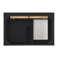 James Martin Vanities Lorelai 36" Single Vanity in Black Onyx with 3 cm Carrara White Marble Top, , large