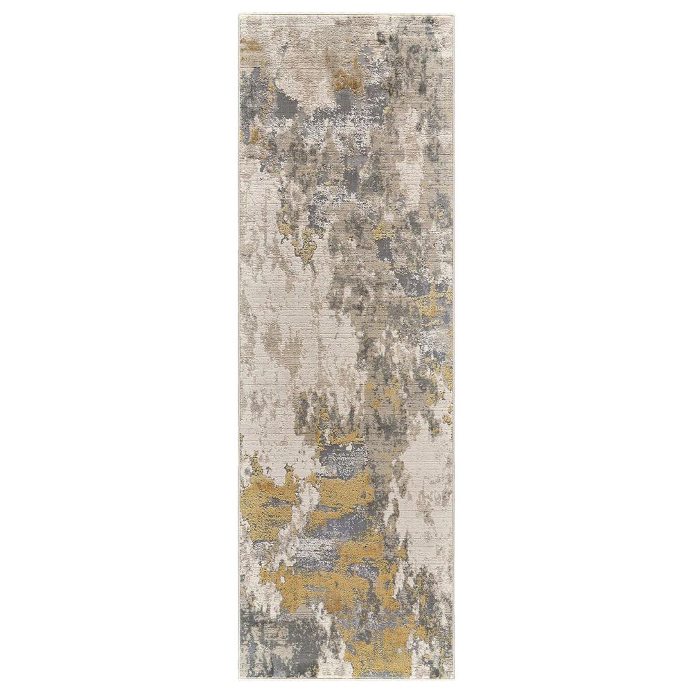 Feizy Waldor Gold and Birch 2&#39;10&quot; x 7&#39;10&quot; Runner, , large