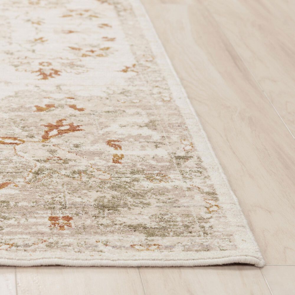 RIZZY Ventura Beige and Green 3' x 10' Runner, , large
