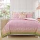 J. Queen New York Shiloh 3-Piece Full/Queen Quilt Set in Pink, Green and Orange, , large