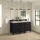 James Martin Vanities Lorelai 60" Double Vanity in Black Onyx with 3 CM Eternal Jasmine Pearl Quartz Top, , large