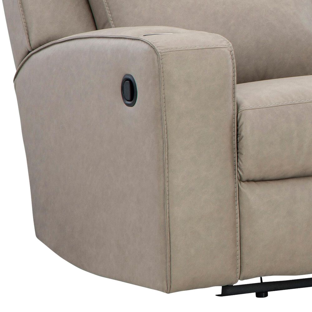 Ashley Lavenhorne Manual Loveseat in Pebble, , large
