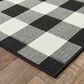 Oriental Weavers Marina Black and Ivory 7"10" x 10"10" Indoor/Outdoor Area Rug, , large