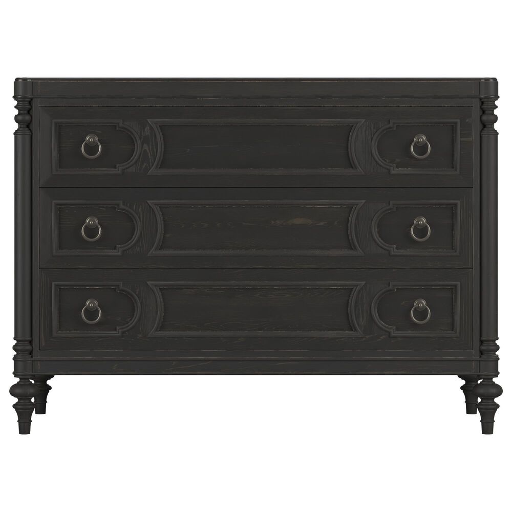 Vantage Atrium 3-Drawer Bachelor Chest in Hand Rubbed Black, , large