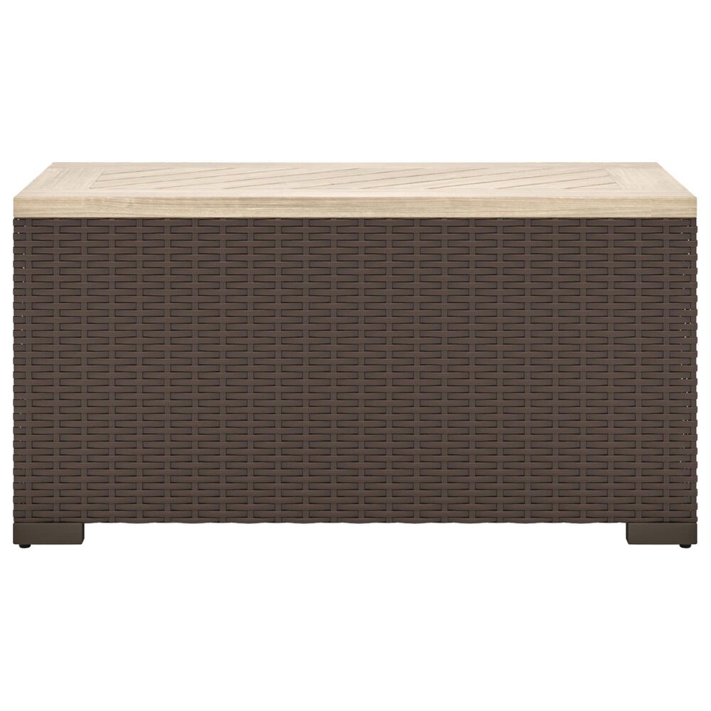 Homestyles Palm Springs 3-Piece Patio Set with Storage Table in Brown, , large