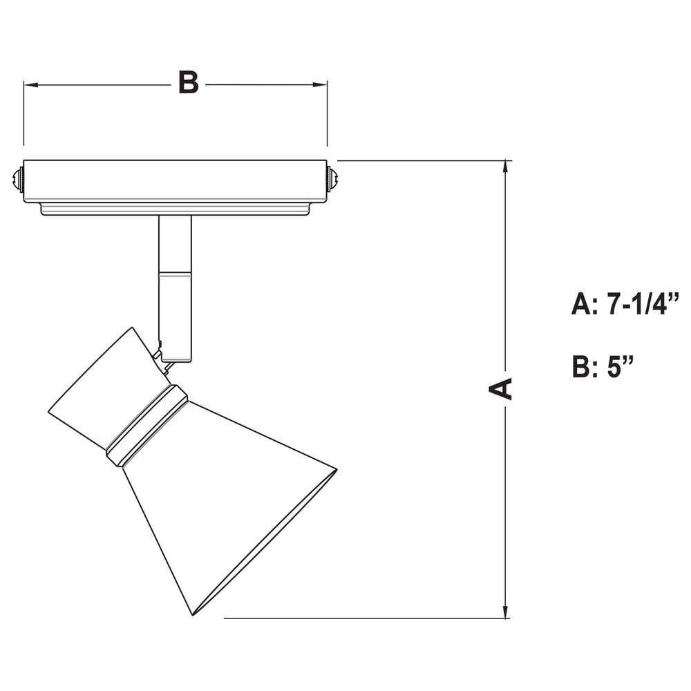 Vaxcel Alto 4-Light Ceiling Spot in Brushed Nickel and Chrome, , large