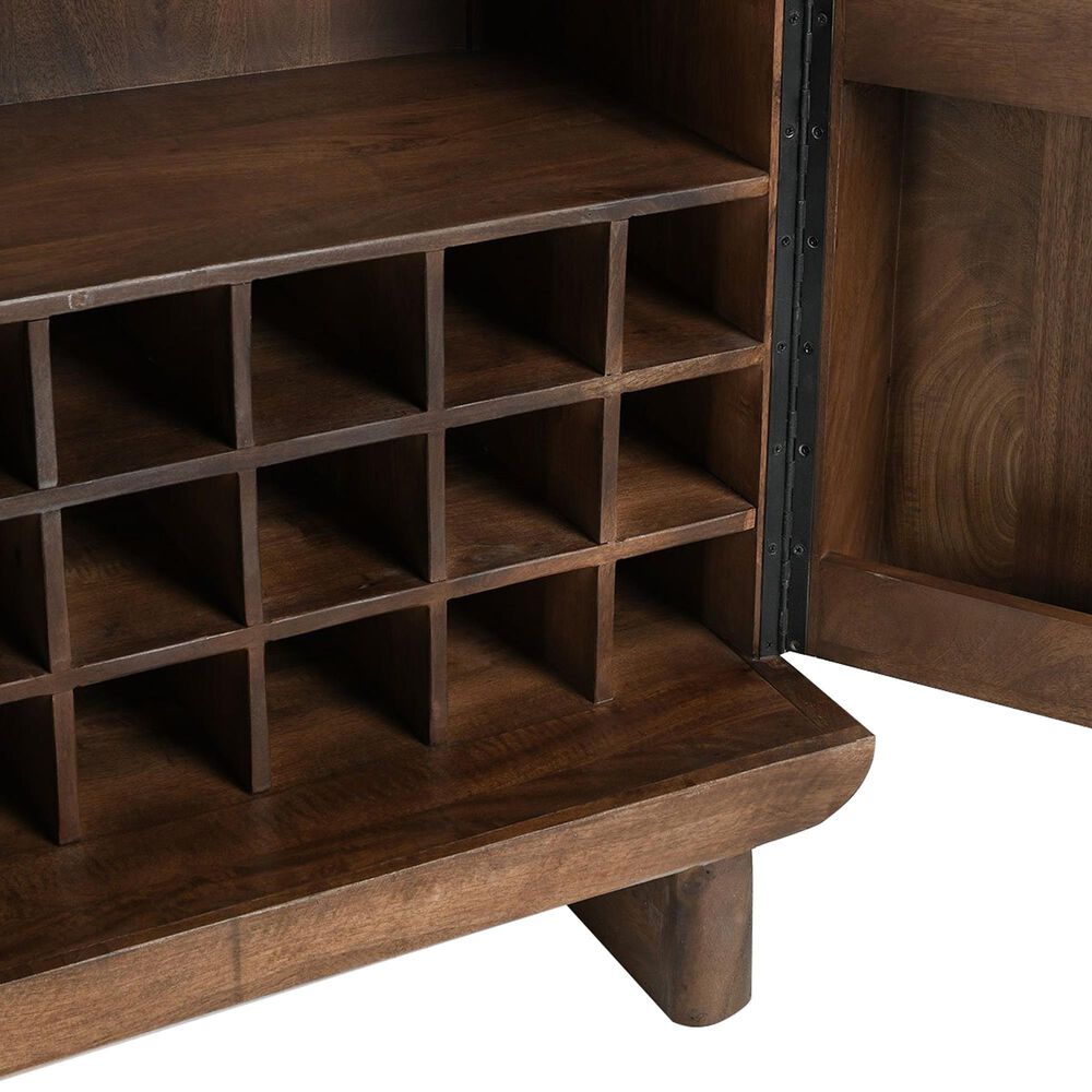 Classic Home Holmes Bar Cabinet in Artisan Brown, , large