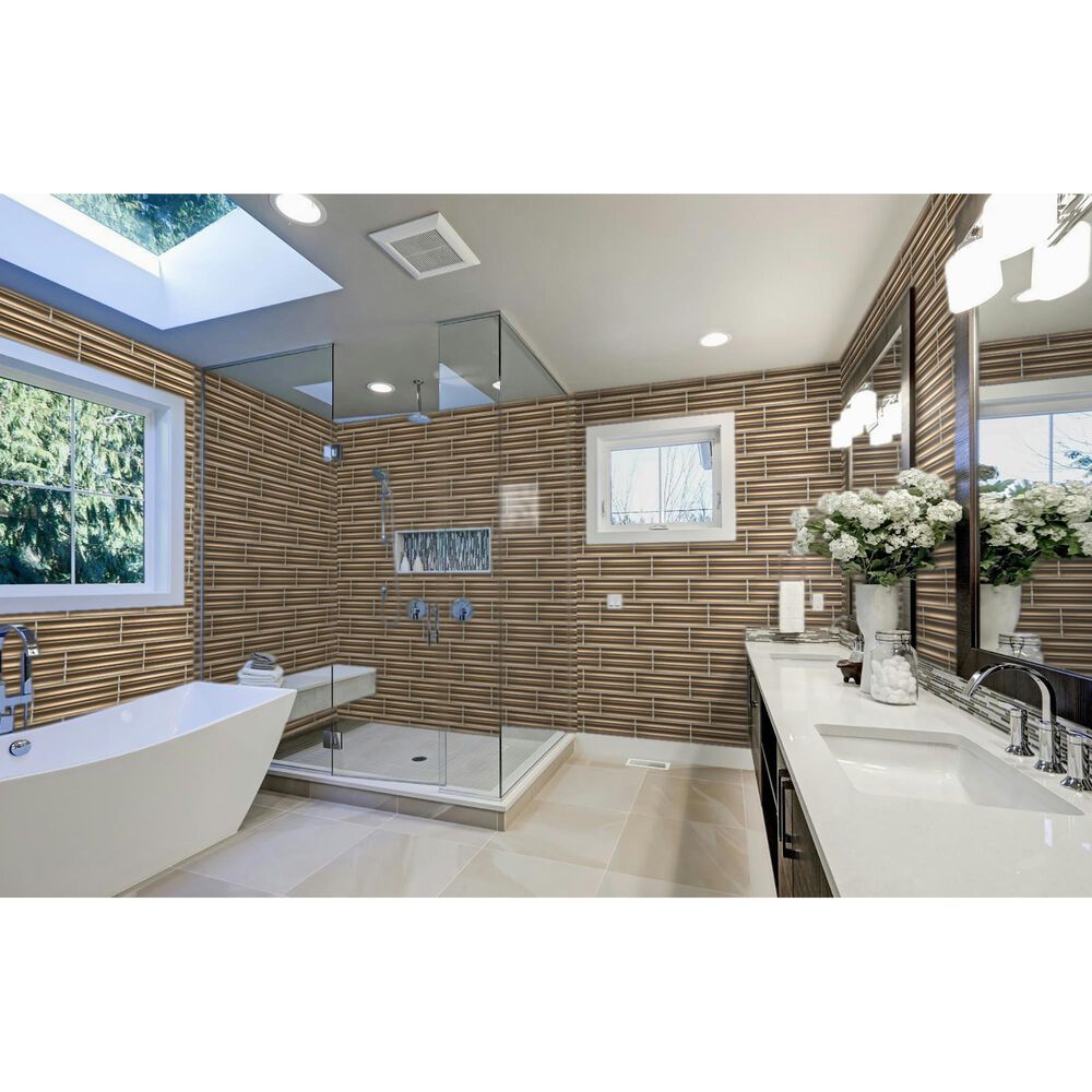 Emser Tubage Bronze 7&quot; x 16&quot; Porcelain Tile, , large