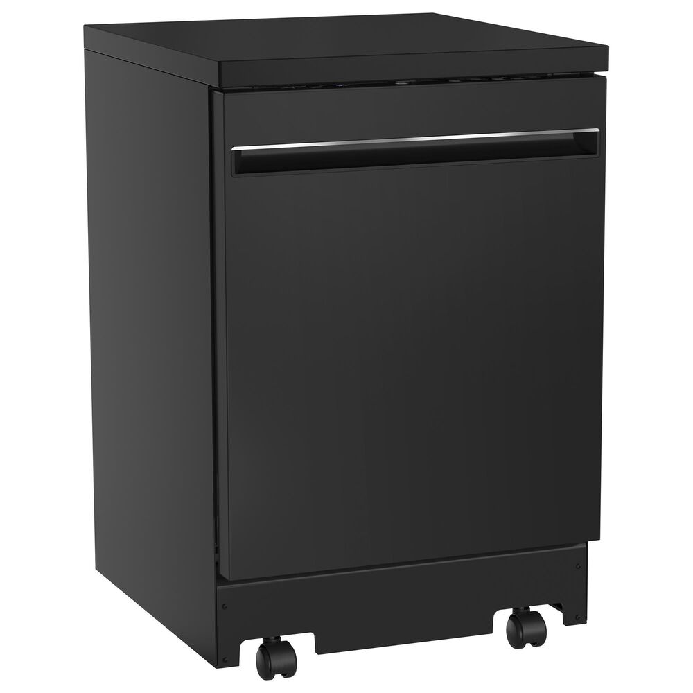 GE Appliances 24&quot; Interior Portable Dishwasher in Black, , large