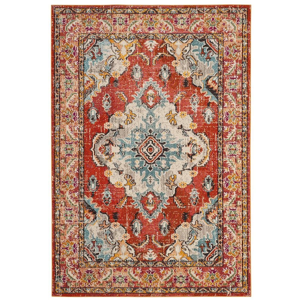 Safavieh Monaco MNC243H-24 2"2" x 4" Orange/Light Blue Area Rug, , large