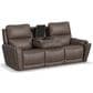 Flexsteel Carter Power Reclining Sofa and Loveseat Set in Cappuccino Brown, , large