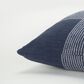 Rizzy Home Plaid 20" Down Filled Pillow in Indigo/White, , large