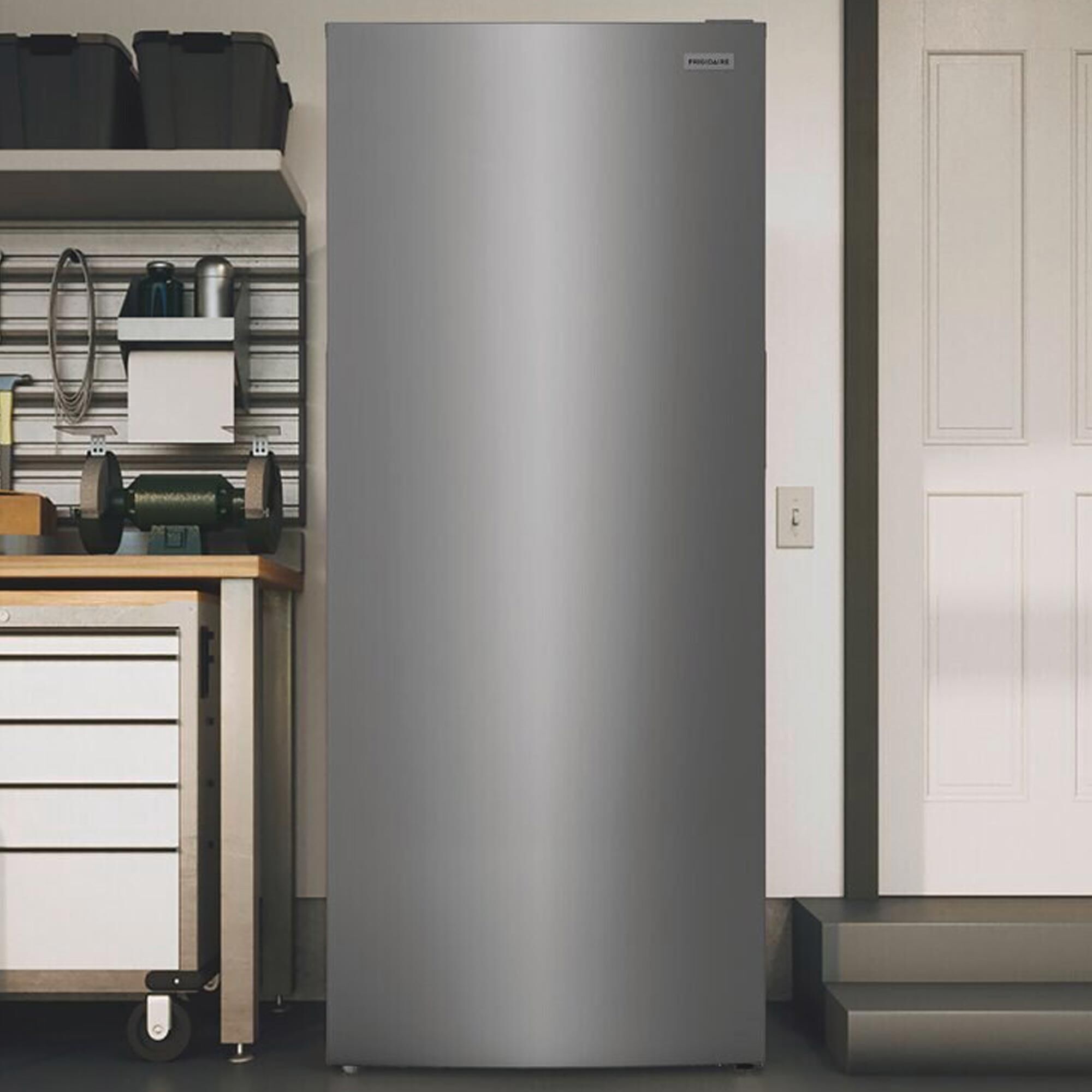 Frigidaire 13 Cu. Ft. Garage Ready Upright Freezer in Fingerprint