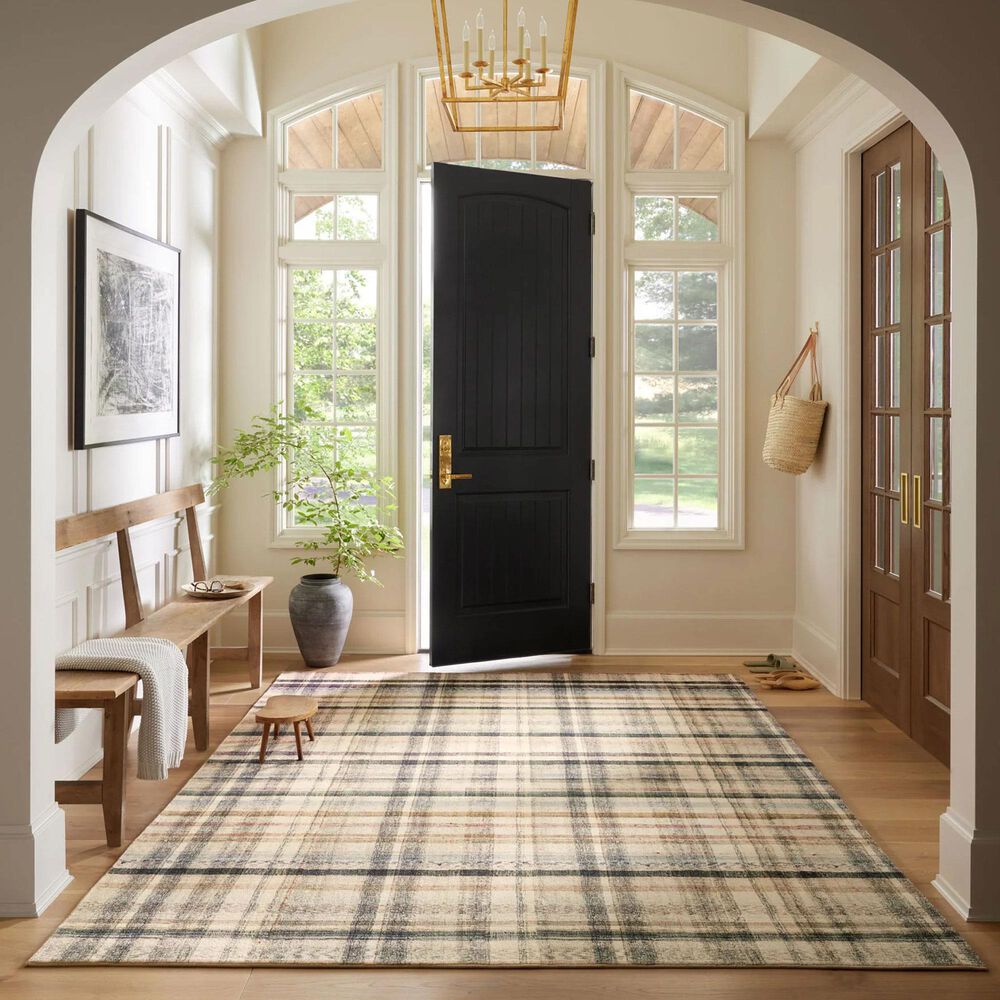 Chris Loves Julia x Loloi Humphrey 7&#39;3&quot; x 9&#39;3&quot; Ivory and Multicolor Area Rug, , large
