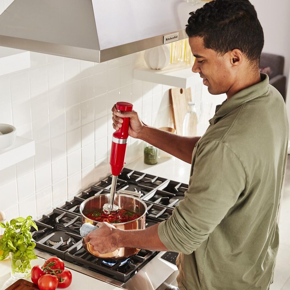 KitchenAid Cordless Variable Speed Hand Blender in Passion Red