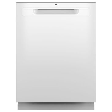 GE Appliances 24" Built-In Pocket Handle Dishwasher with 3-Rack in White, , large