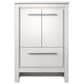Lexora Home Lafarre 24" Single Bathroom Vanity in White with 2 cm White Cultured Marble Top and Rectangular Sink, , large