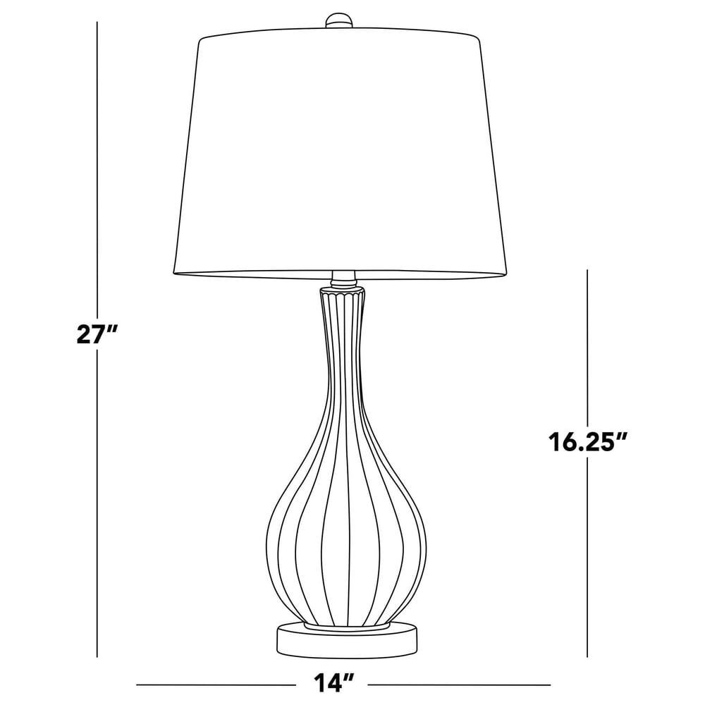 Hearth and Haven Jenny Table Lamp in Clear Crackle and Gold (Set of 2), , large