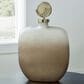 Ashley Acario 17.63" Jar in Taupe and Gold, , large