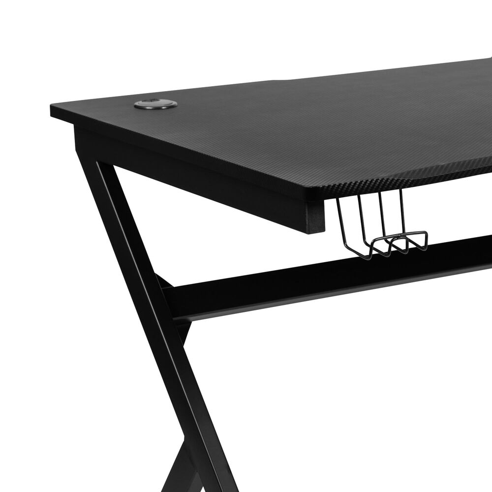 Flash Furniture Gaming Desk with Racing Chair in Pink NFM