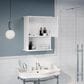 Timberlake Wall Mount Storage Cabinet in White, , large
