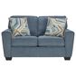 Ashley Cashton Stationary Loveseat in Blue, , large
