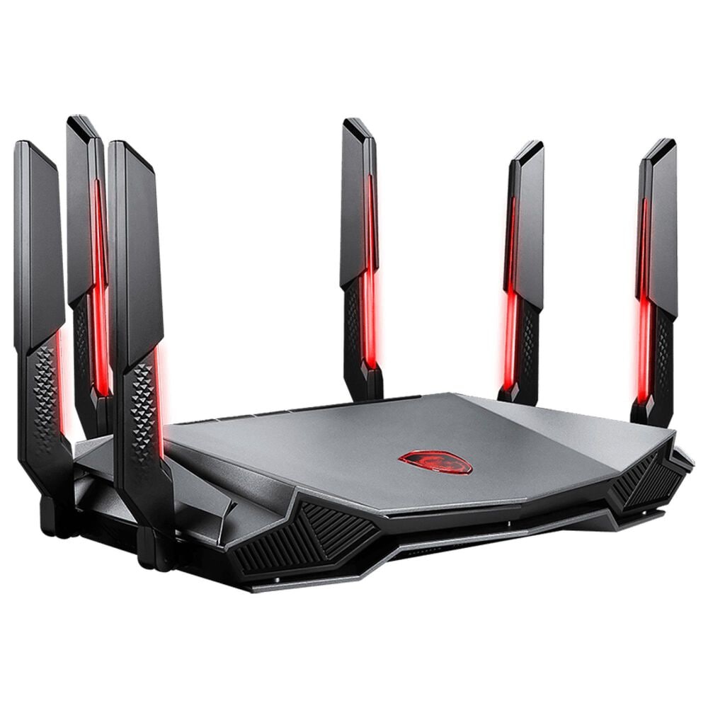 MSI RadiX AXE6600 Wi-Fi 6E Tri-Band Gaming Router in Black, , large