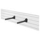Gladiator Foldaway Hanger Hook in Hammered Granite - Set of 2, , large