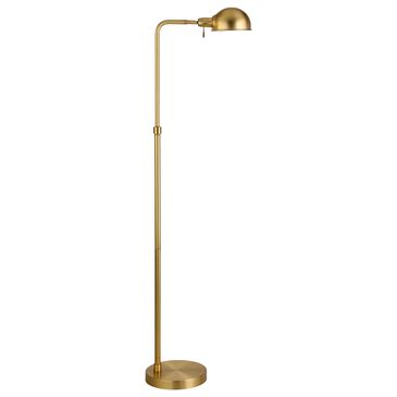 Hudson and Canal Arundel 66" Floor Lamp in Brushed Brass, , large