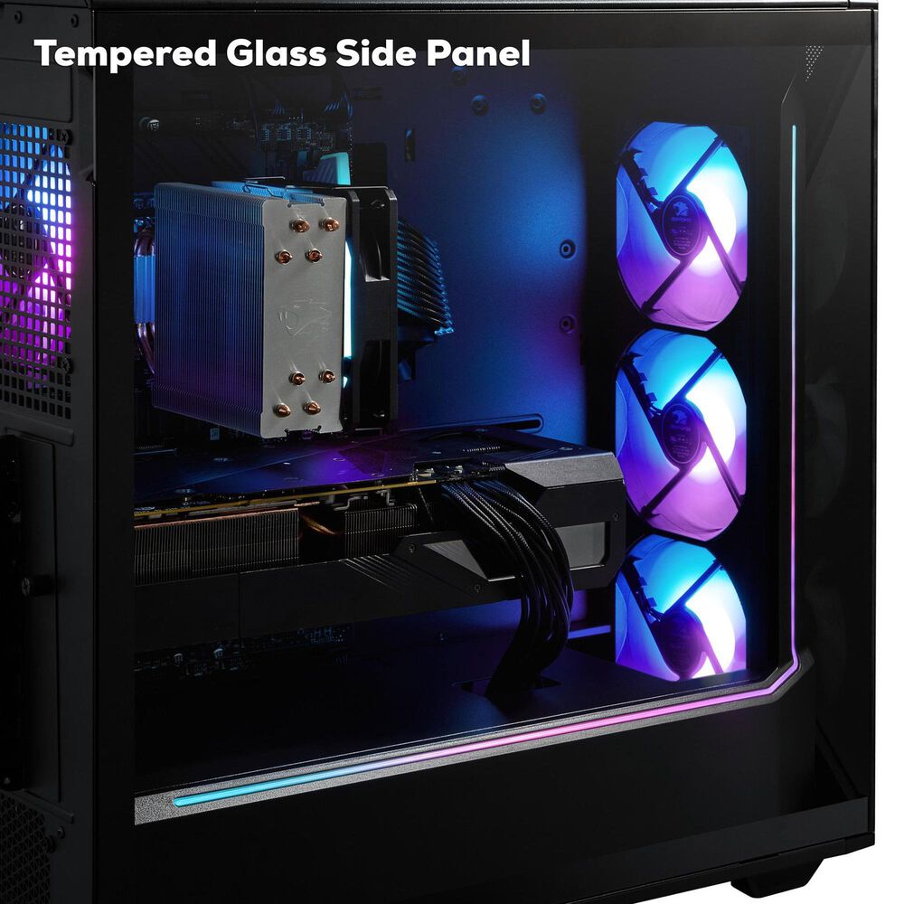 iBUYPOWER Slate 9 Gaming PC Desktop | AMD Ryzen 5 8400F - 16GB RAM - NVIDIA GeForce RTX 5060Ti Graphics - 1TB SSD in Black, , large