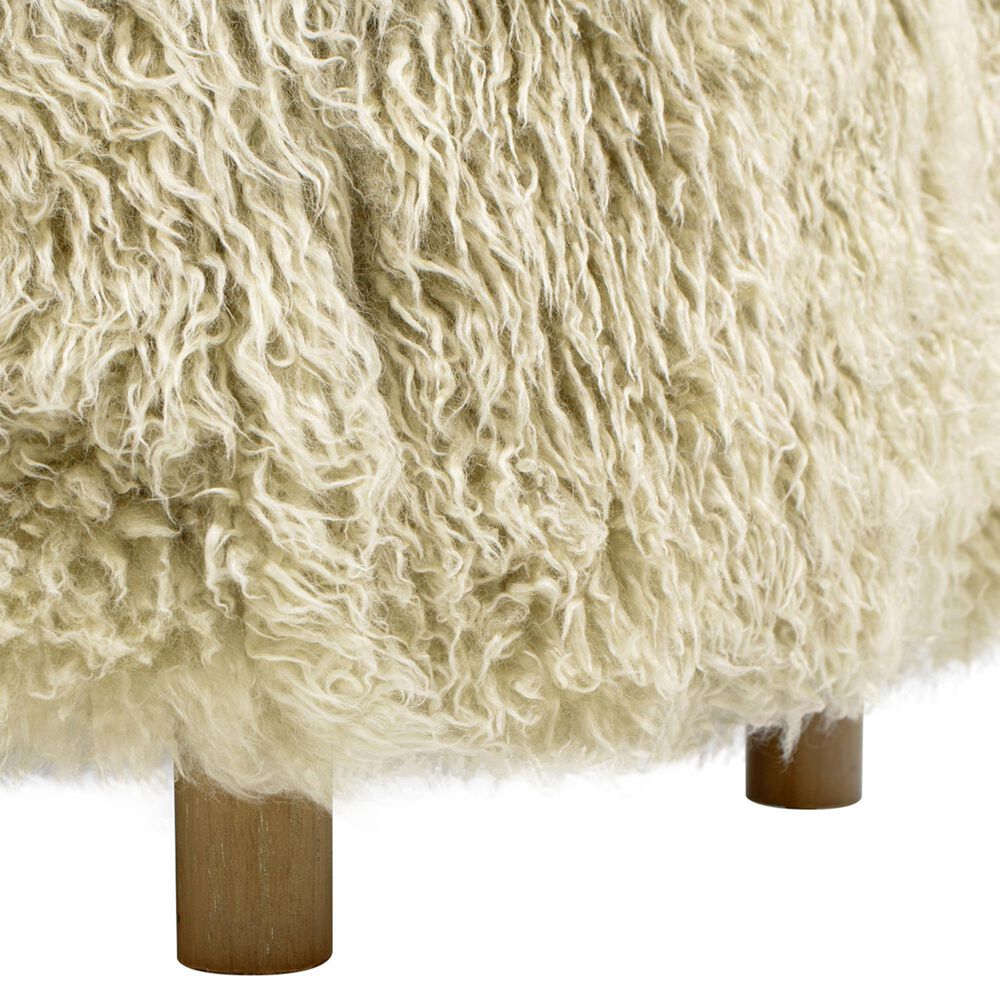 Jennifer Taylor Home Enchante Accent Ottoman in Taupe Beige, , large