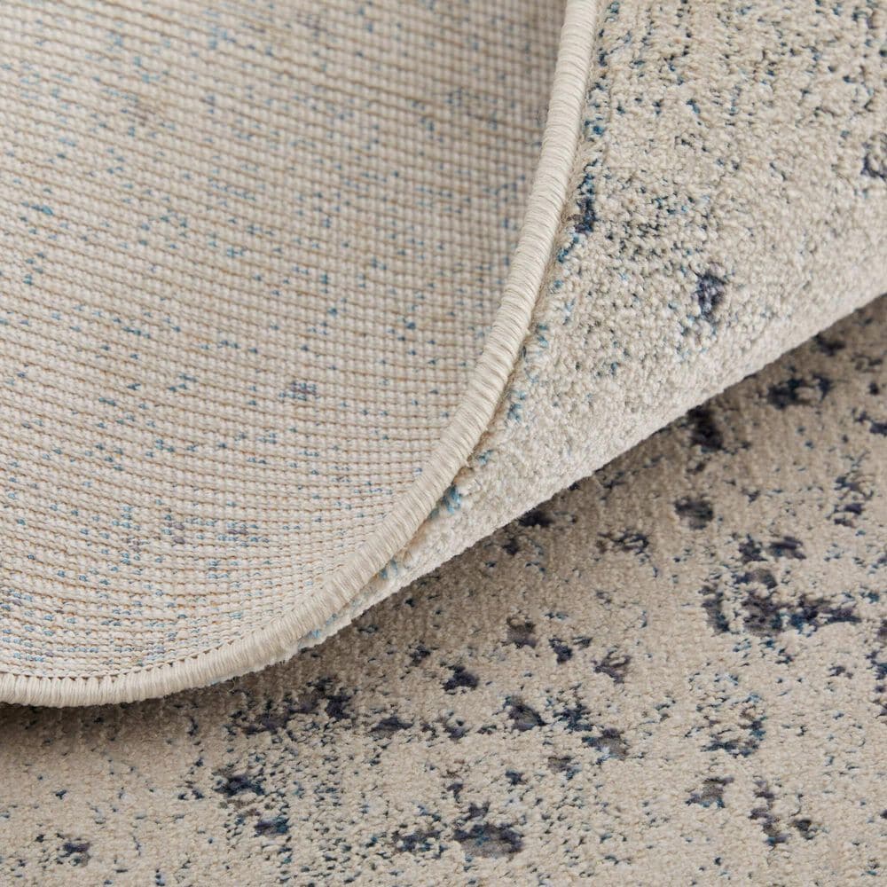 Feizy Astra 8&#39; x 10&#39; Ivory and Blue Area Rug, , large