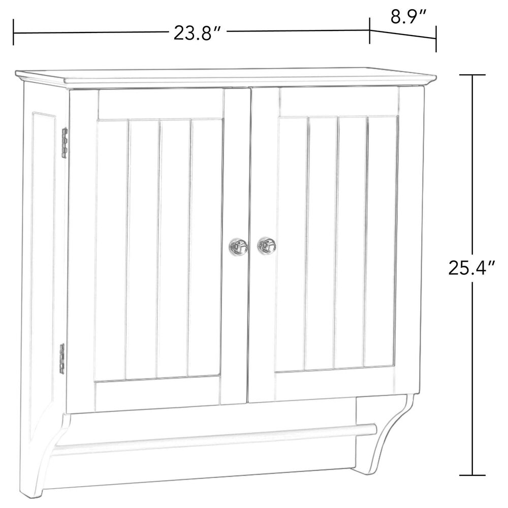 RiverRidge Home Ashland 2-Door Wall Cabinet in Gray, , large