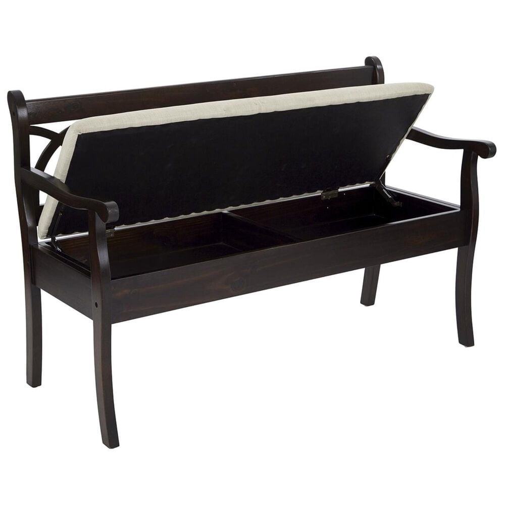 OSP Home Coventry Storage Bench in Black, , large