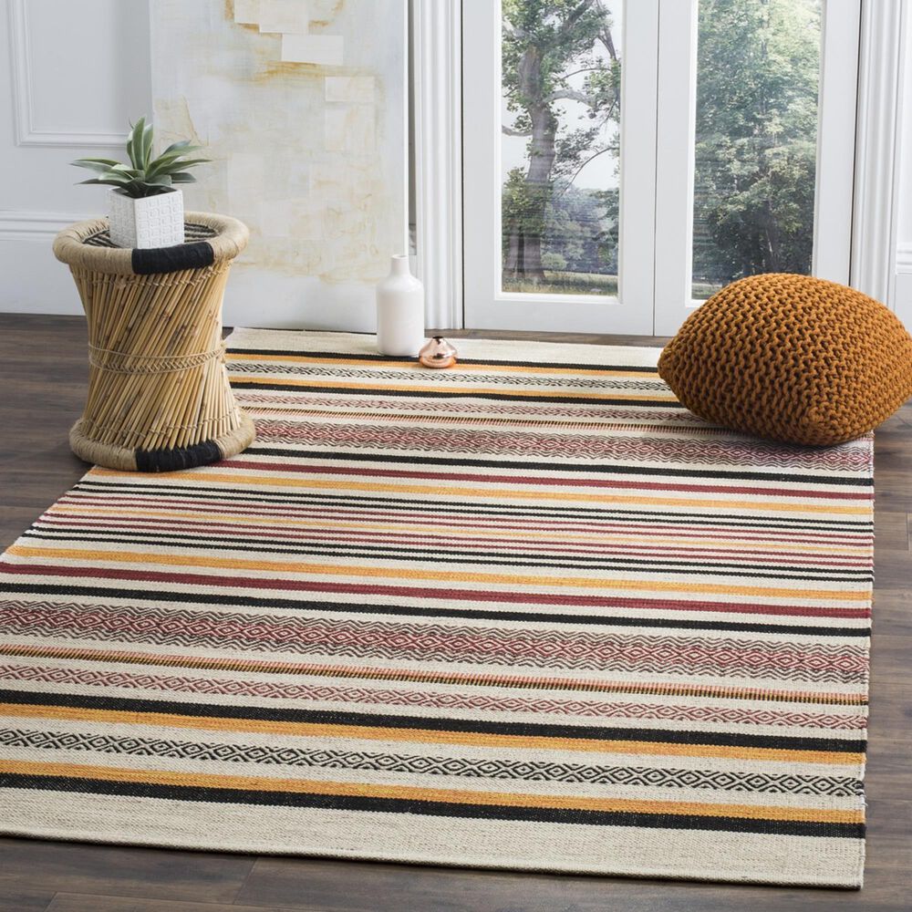 Safavieh Montauk 4&#39; x 6&#39; Red and Multicolor Area Rug, , large