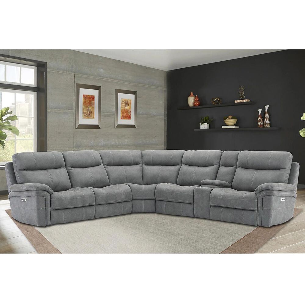 Simeon Collection Mason 6-Piece Sectional in Carbon, , large