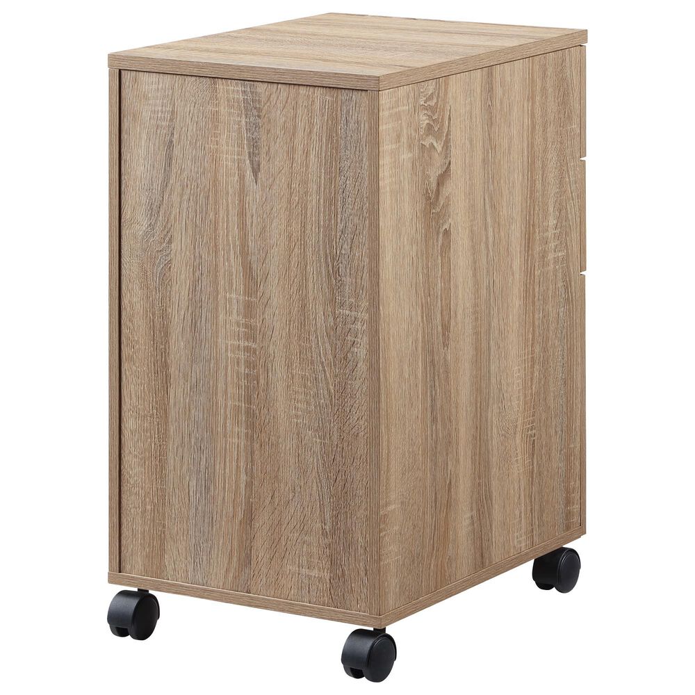 Valor Living Ace 3-Drawer Mobile File in River Oak, , large