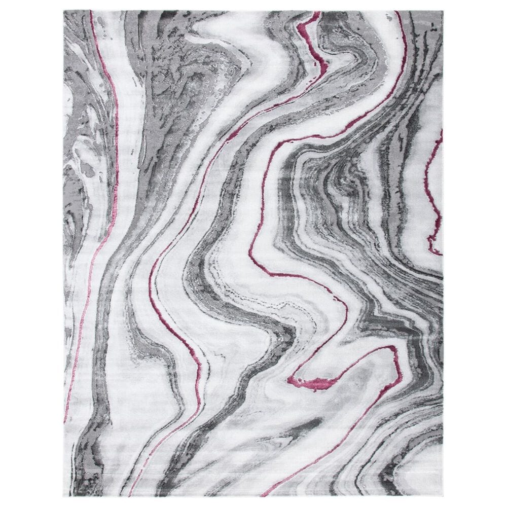 Safavieh Craft CFT819S 8" x 10" Grey and Wine Area Rug, , large