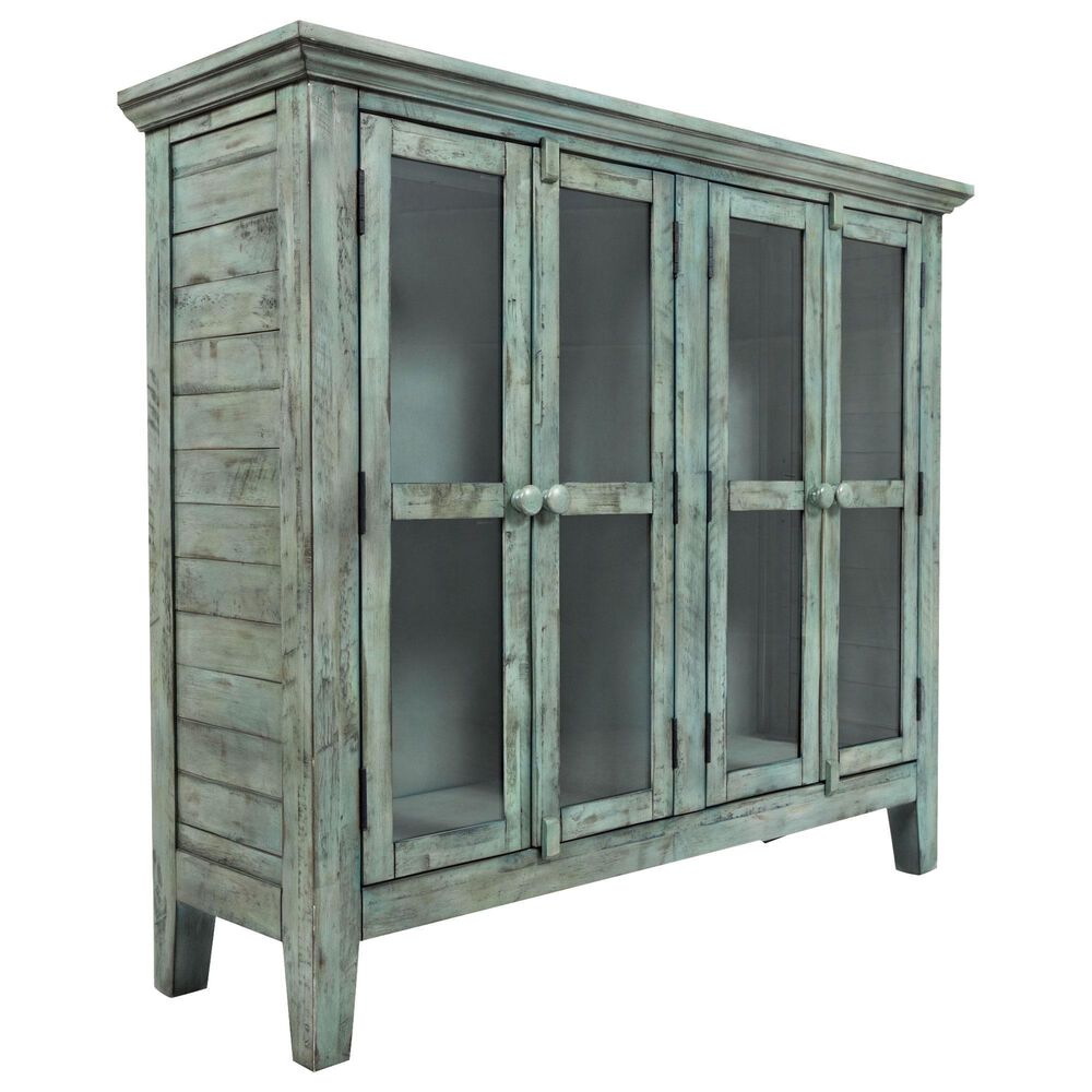 Waltham Rustic Shores 4-Door High Cabinet in Surfside, , large