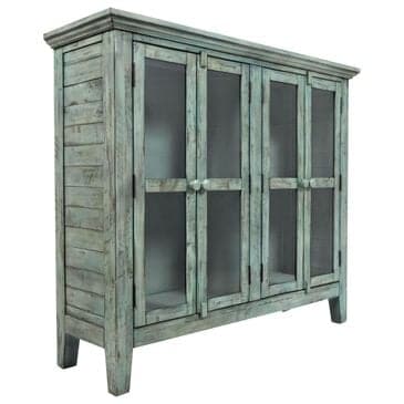 Waltham Rustic Shores 4-Door High Cabinet in Surfside, , large